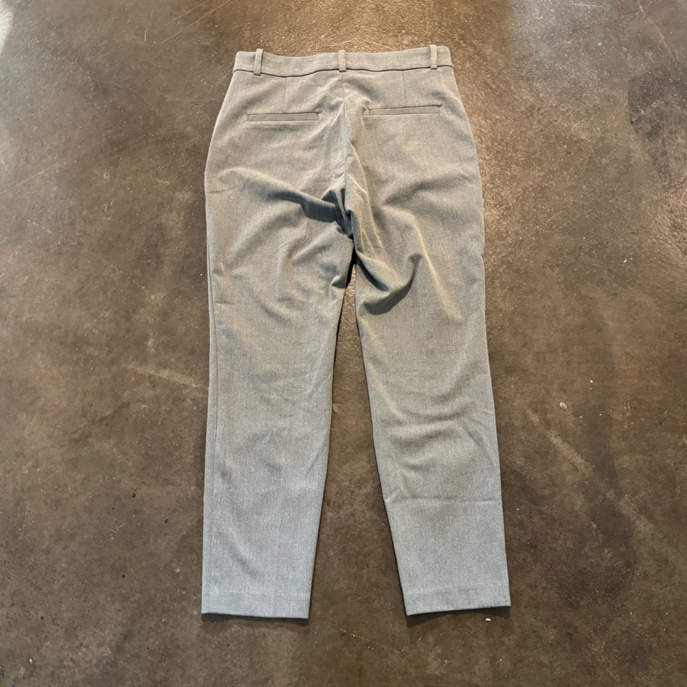Gray Skinny Ankle Length Dress Pants - Picture 3 of 7